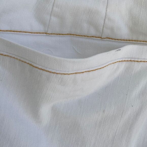 Lane Bryant Flare‎ Sailor Cotton Twill Stretch Pants White 28 - Picture 12 of 16